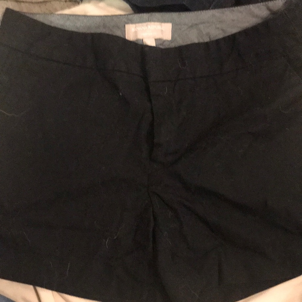 3 shorts, beige, denim, black all size 2